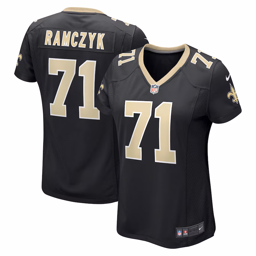Women's New Orleans Saints Ryan Ramczyk Nike Black Game Jersey - Puhuasuan
