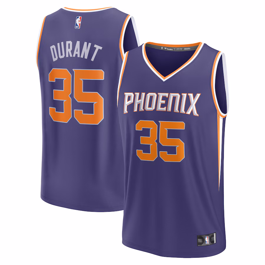 Men's Phoenix Suns Kevin Durant Fanatics Purple Fastbreak Jersey - Icon Edition - Puhuasuan