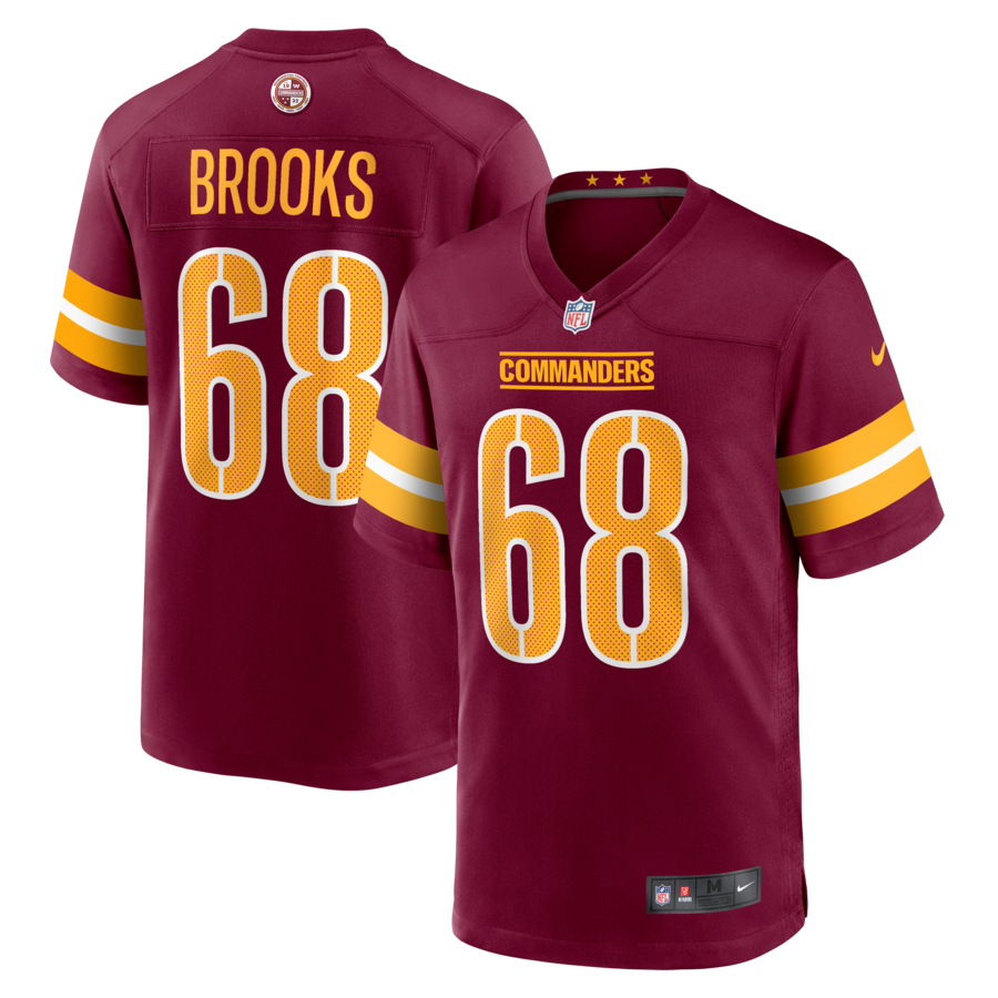 Men's Washington Commanders Curtis Brooks Nike Burgundy  Game Jersey - Puhuasuan