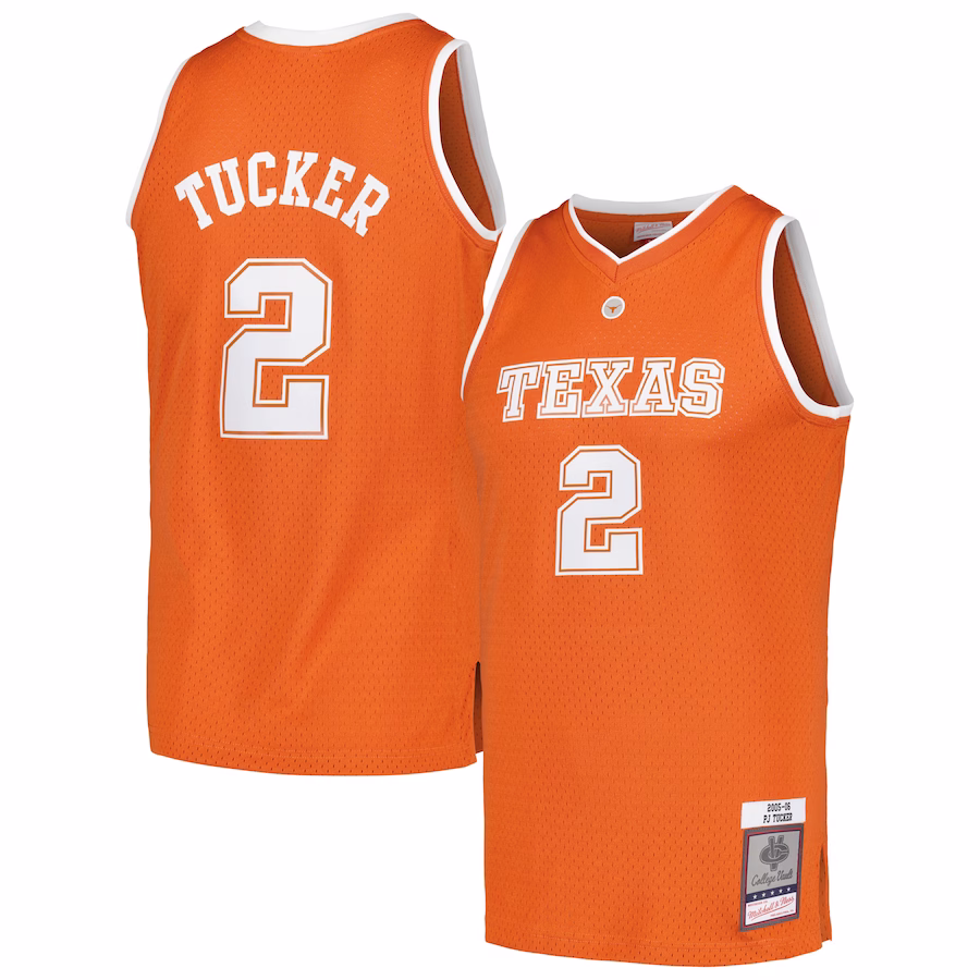 PJ Tucker Texas Longhorns Mitchell & Ness 2005/06 College Vault Player Swingman Jersey - Texas Orange - Puhuasuan