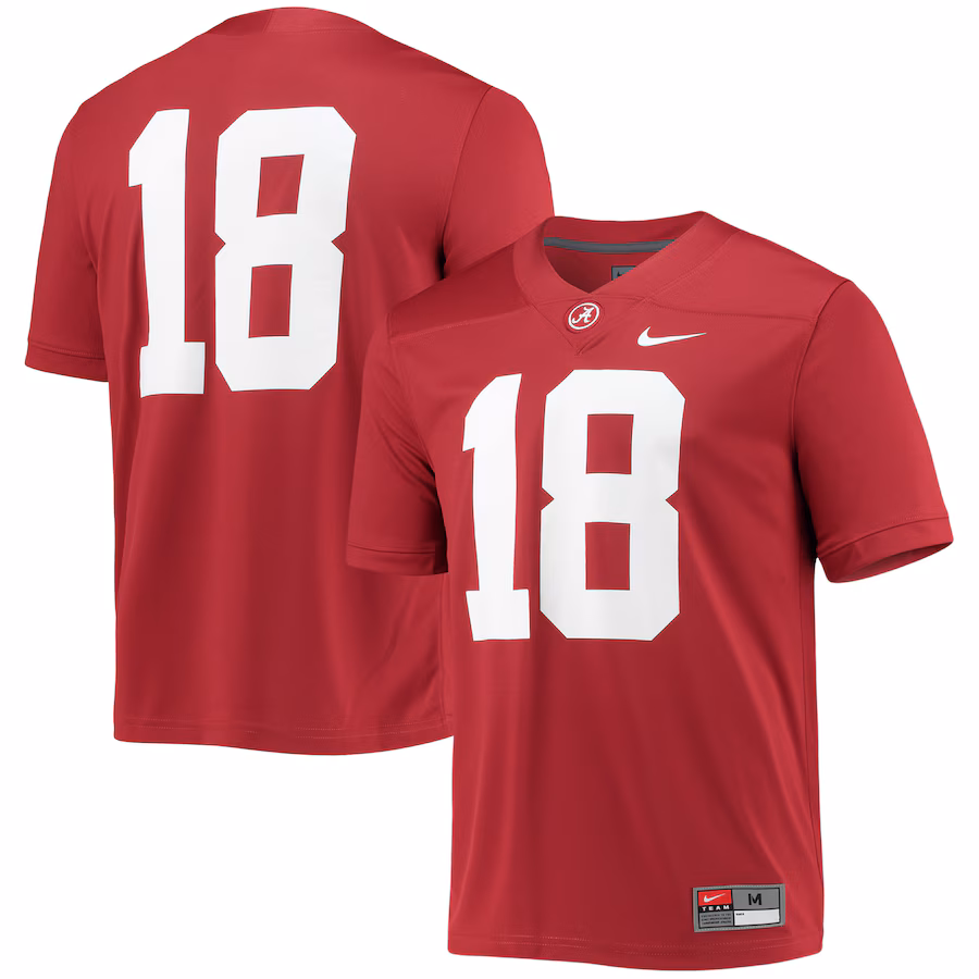 #18 Alabama Crimson Tide Nike Game Jersey - Crimson - Puhuasuan