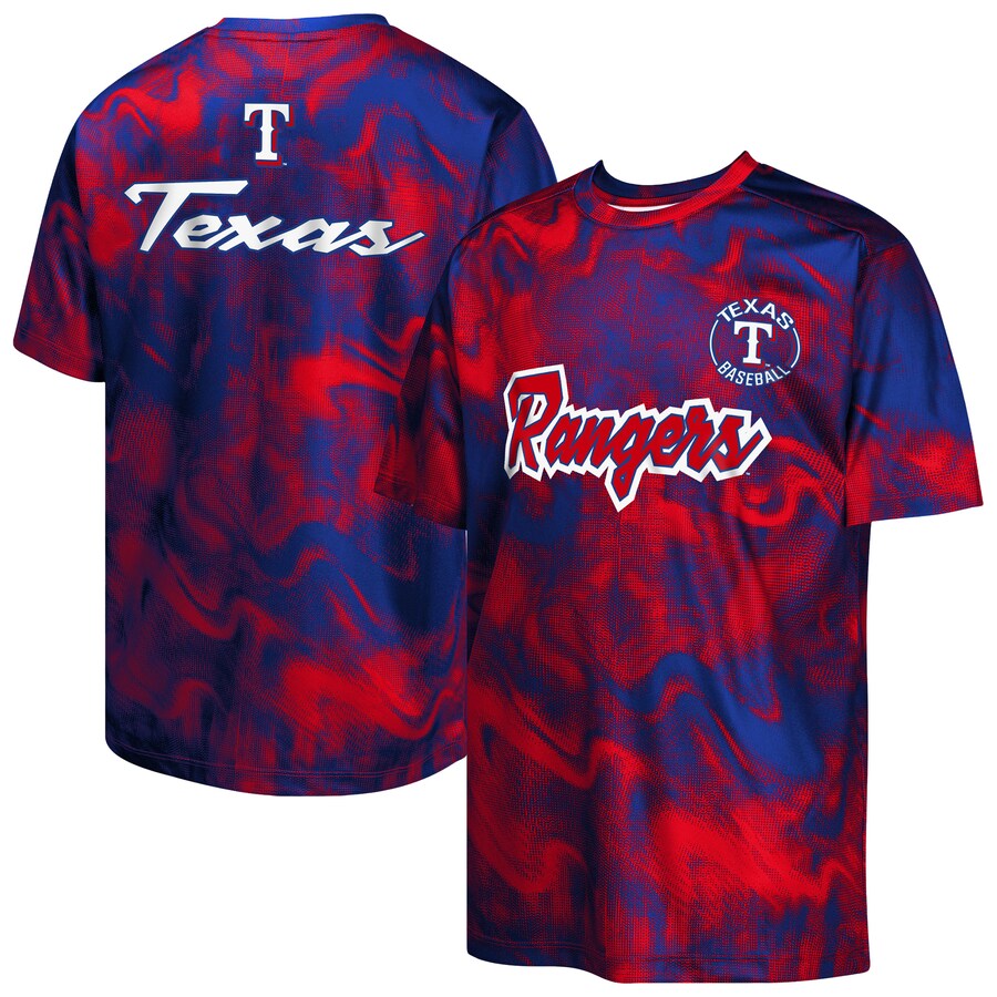 Youth Texas Rangers Royal/Red Pinch Hitter T-Shirt - Puhuasuan