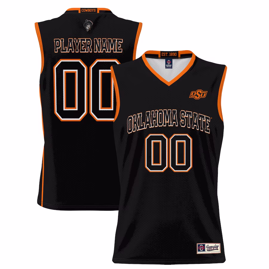 Oklahoma State Cowboys GameDay Greats Youth NIL Pick-A-Player Lightweight Basketball Jersey - Black - Puhuasuan