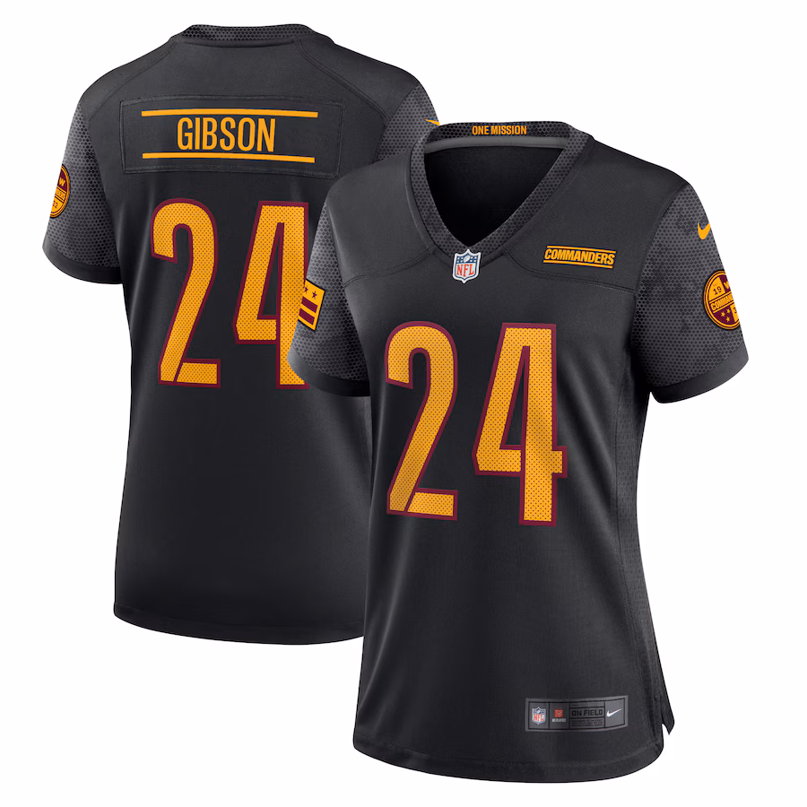 Women's Washington Commanders Nike Black Alternate Game Player Jersey - Puhuasuan