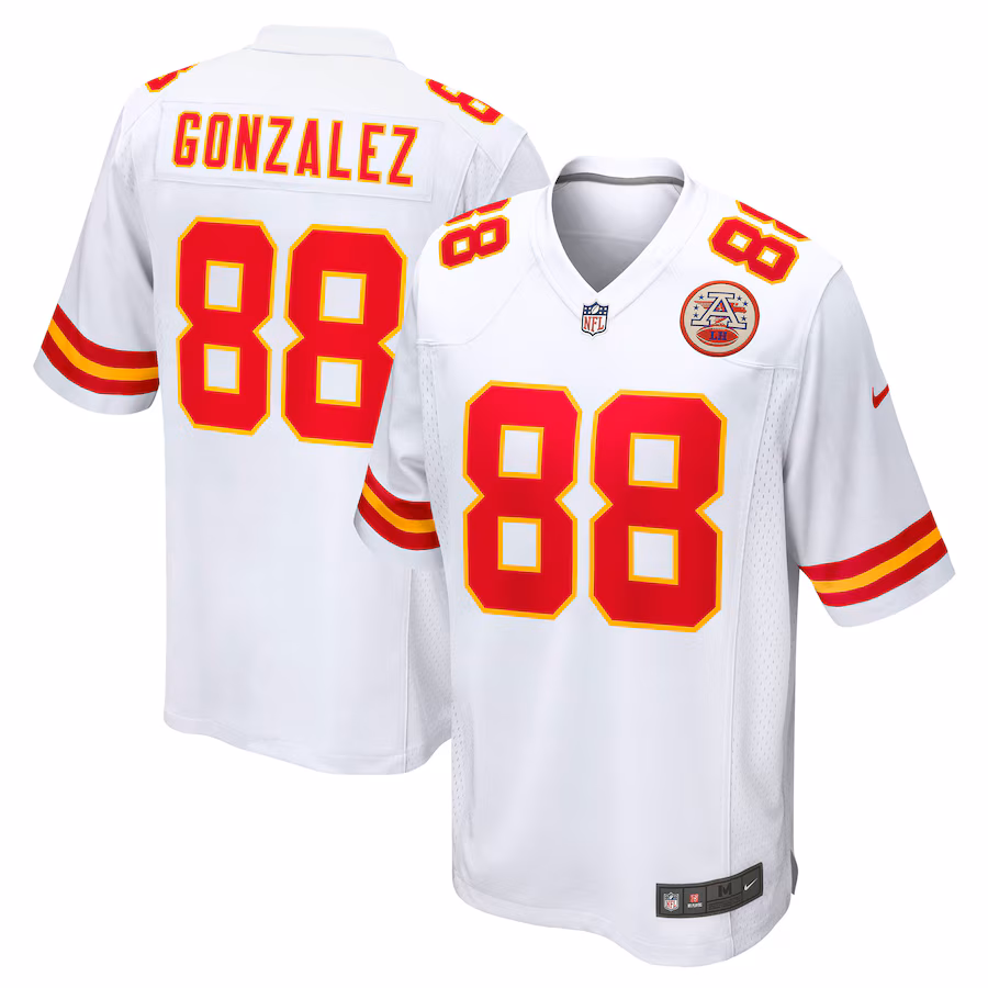 Men's Kansas City Chiefs Tony Gonzalez Nike White Retired Player Game Jersey - Puhuasuan