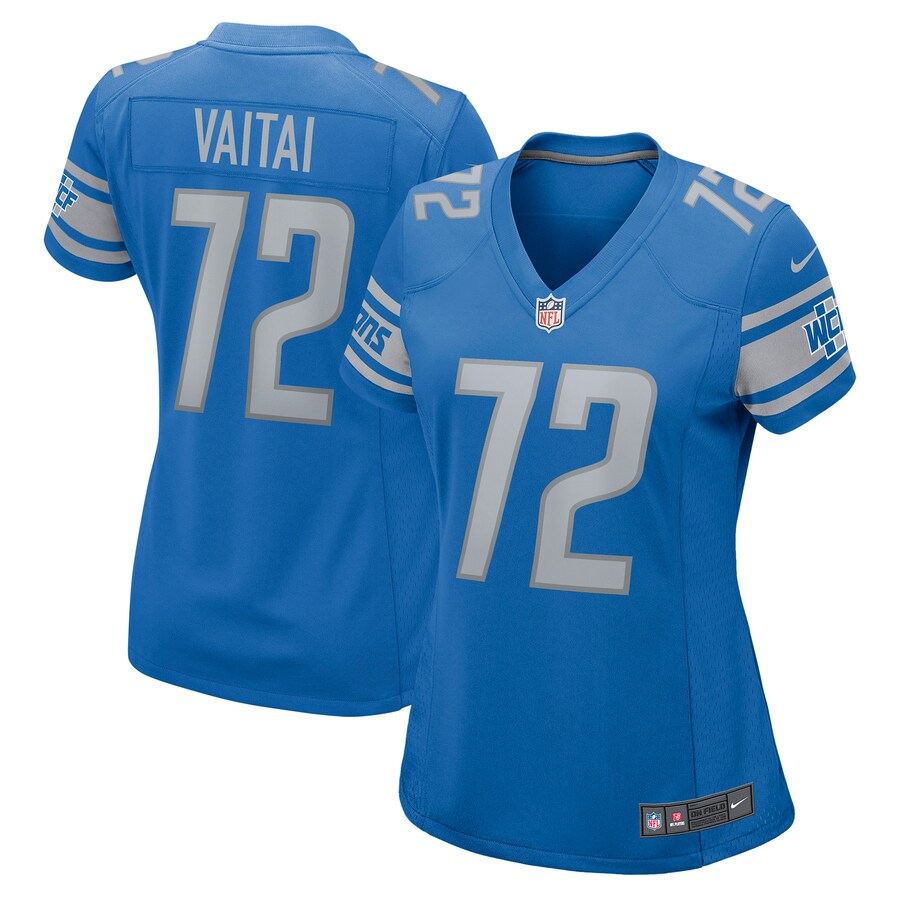 Women's Detroit Lions Halapoulivaati Vaitai Nike Blue Game Jersey - Puhuasuan