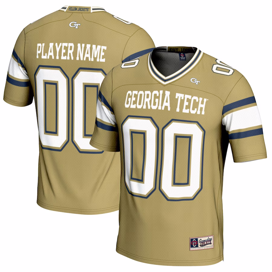 Georgia Tech Yellow Jackets GameDay Greats Youth NIL Pick-A-Player Football Jersey - Navy - Puhuasuan