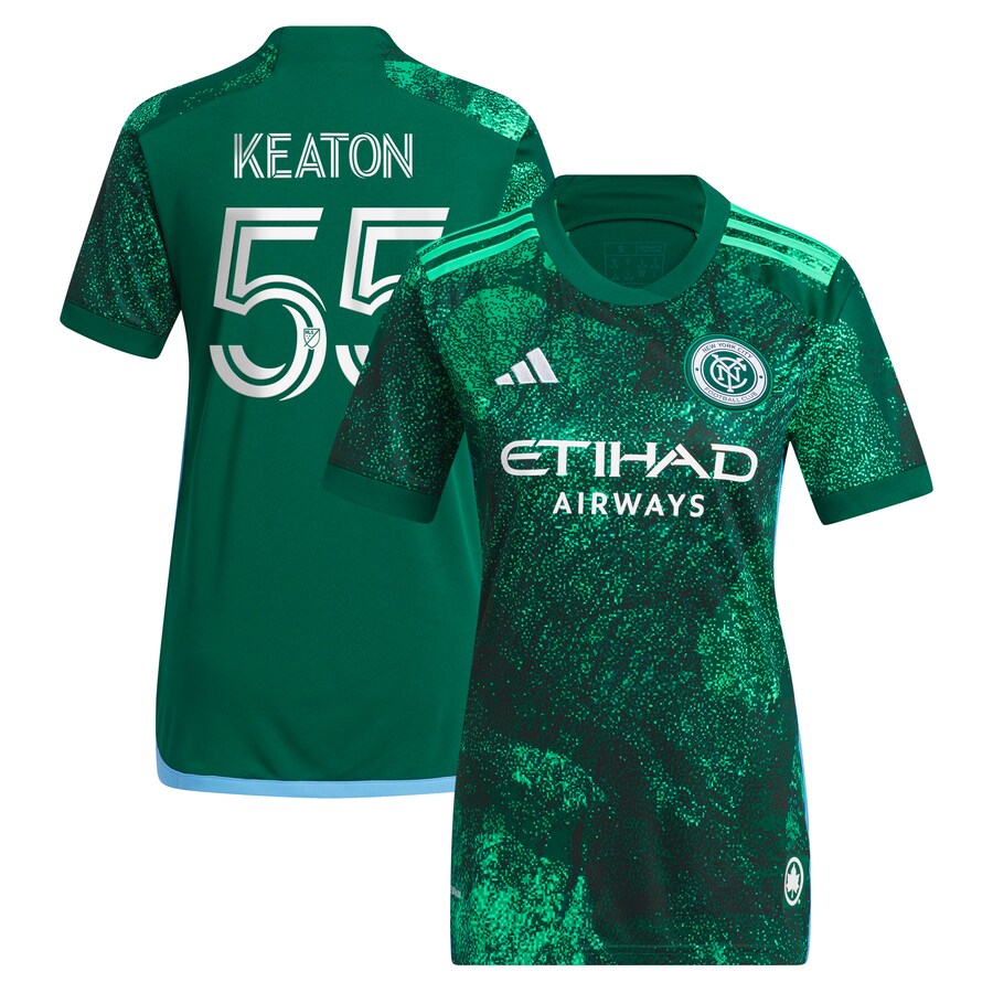 Women's New York City FC Keaton Parks adidas Green 2023 The Parks Replica Player Jersey - Puhuasuan