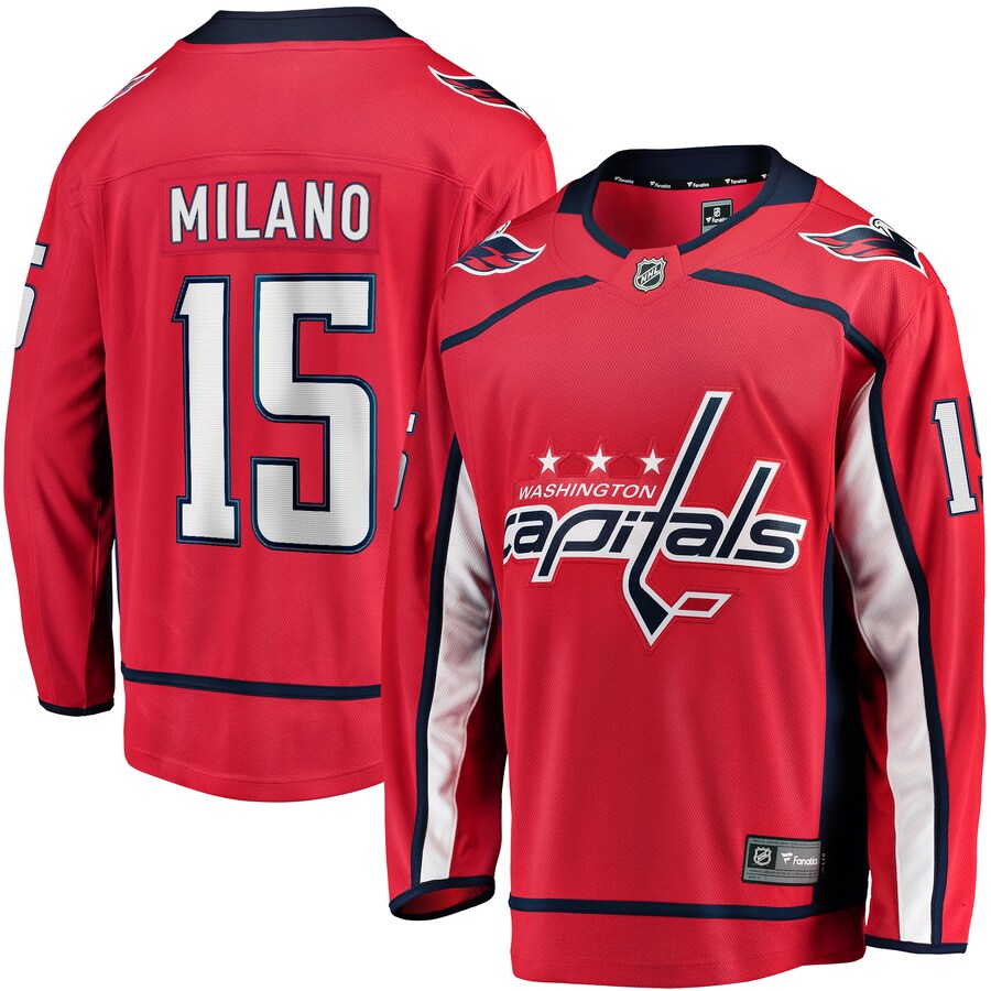 Men's Washington Capitals Sonny Milano Fanatics Branded Red Home Breakaway Jersey - Puhuasuan