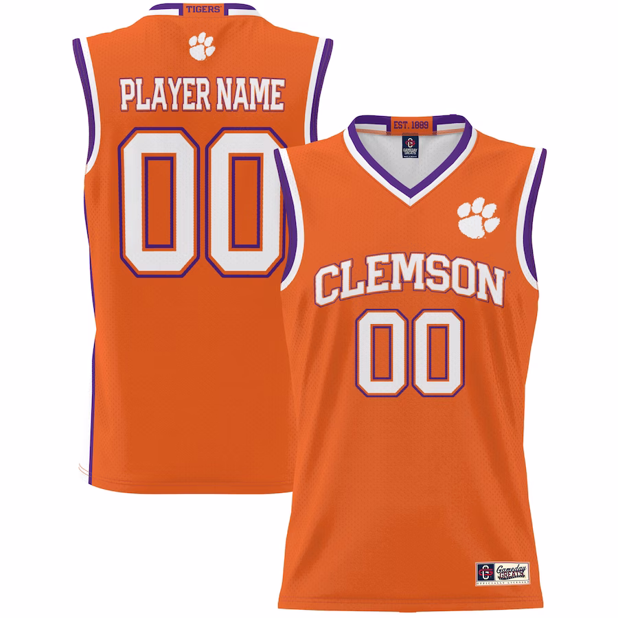 Clemson Tigers GameDay Greats Unisex  Lightweight NIL Pick-A-Player Basketball Jersey - Orange - Puhuasuan