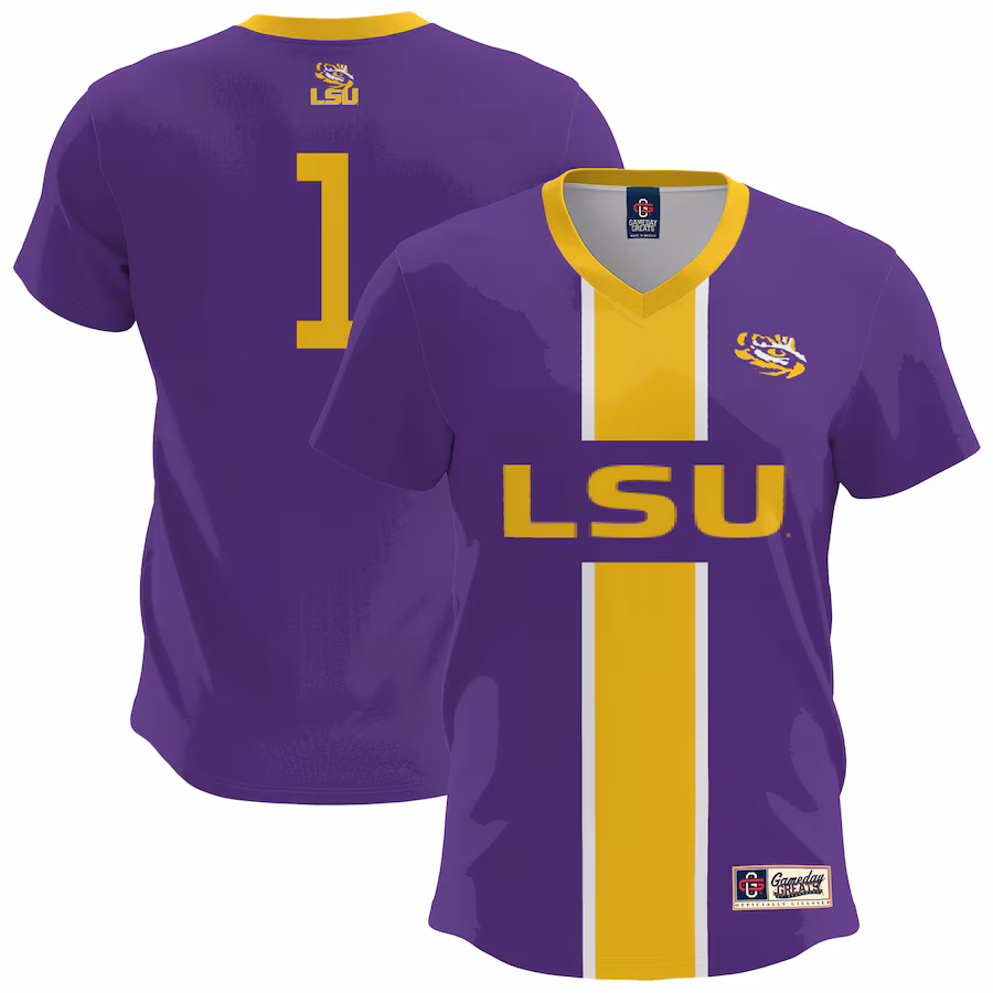 Youth GameDay Greats  Purple LSU Tigers Lightweight Soccer Fashion Jersey - Puhuasuan