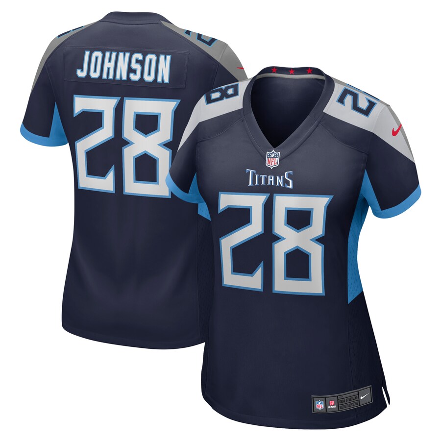 Women's Tennessee Titans Chris Johnson Nike Navy Retired Player Game Jersey - Puhuasuan