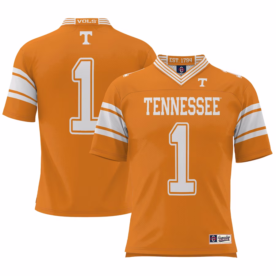 #1 Tennessee Volunteers GameDay Greats Youth Football Jersey - Tennessee Orange - Puhuasuan
