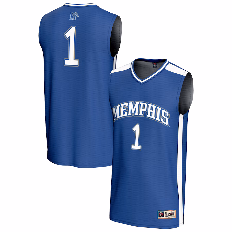 Youth GameDay Greats #1 Royal Memphis Tigers Lightweight Collegiate Basketball Fashion Jersey - Puhuasuan