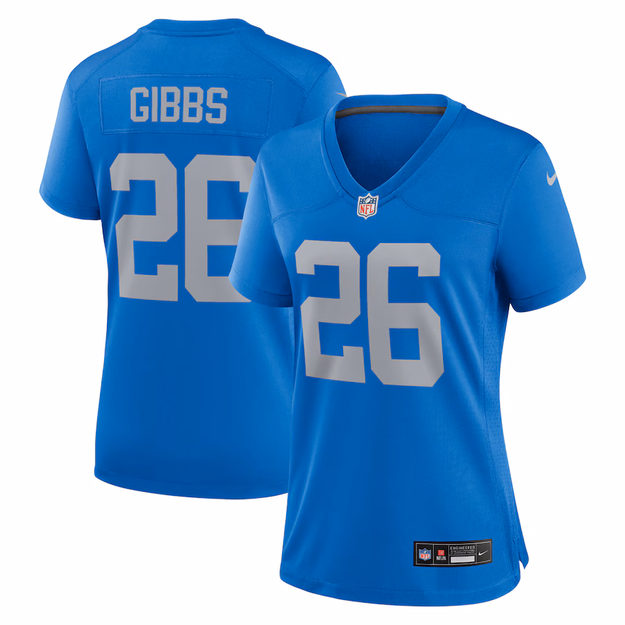 Women's Detroit Lions Jahmyr Gibbs Nike Blue Alternate Game Jersey - Puhuasuan