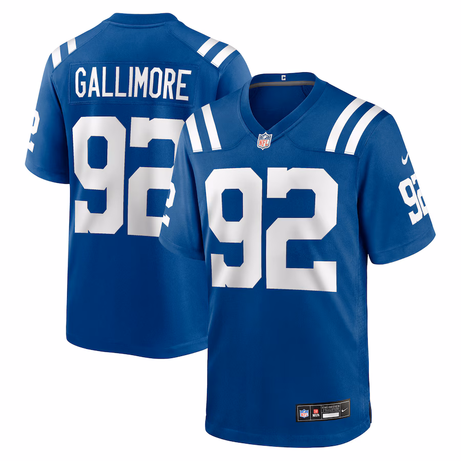 Men's Indianapolis Colts Neville Gallimore Nike Royal Team Game Jersey - Puhuasuan