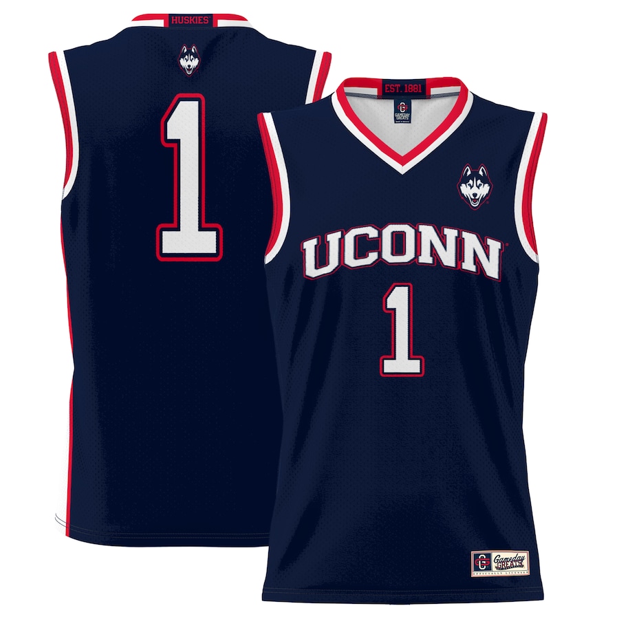 #1  UConn Huskies GameDay Greats  Lightweight Basketball Jersey - Navy - Puhuasuan