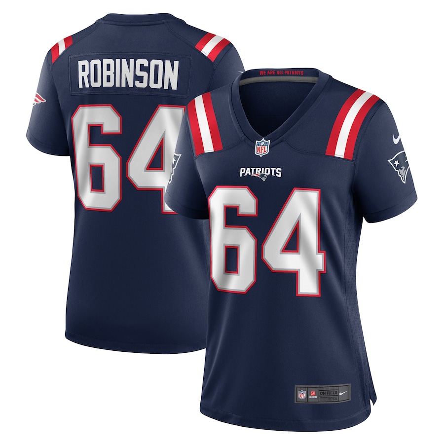 Women's New England Patriots Layden Robinson Nike Navy Game Jersey - Puhuasuan