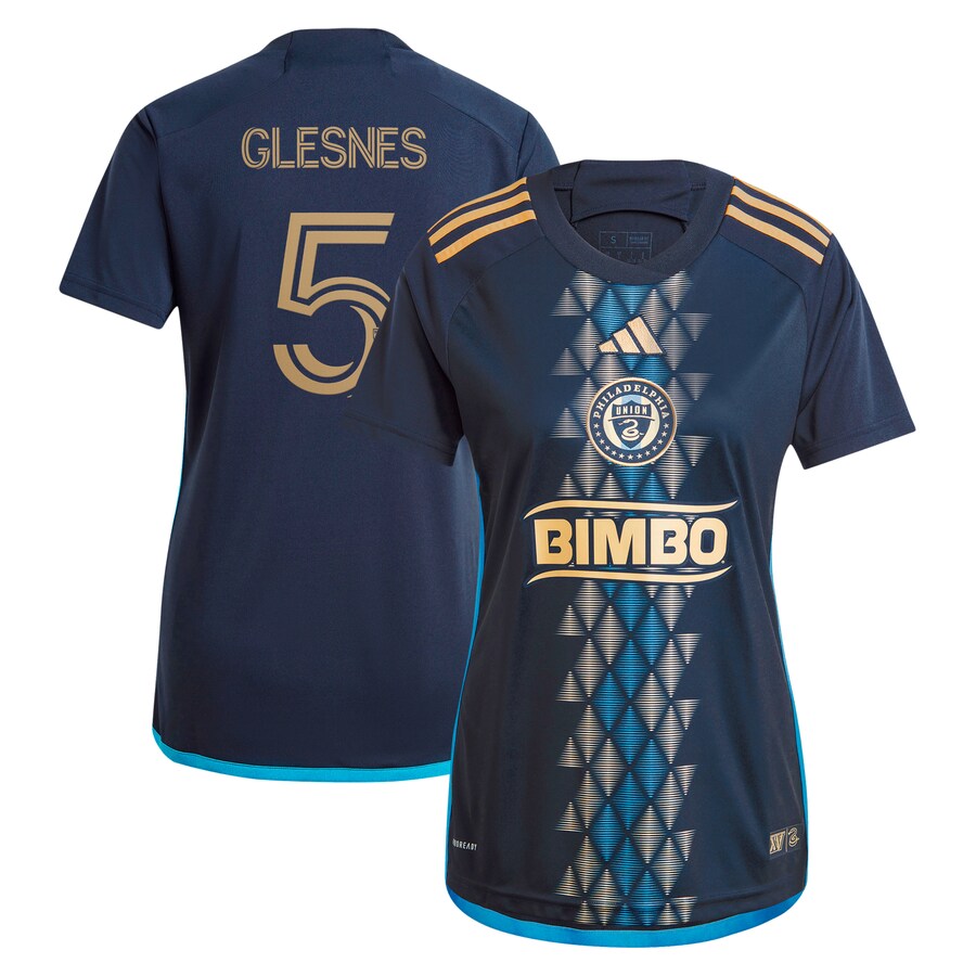 Women's Philadelphia Union Jakob Glesnes adidas Navy 2024 The XV Kit Replica Player Jersey - Puhuasuan