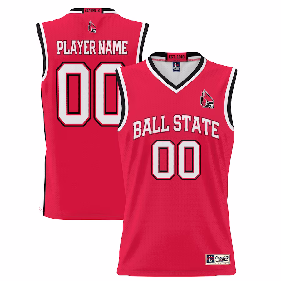 Ball State Cardinals GameDay Greats Youth NIL Pick-A-Player Lightweight Basketball Jersey - Cardinal - Puhuasuan