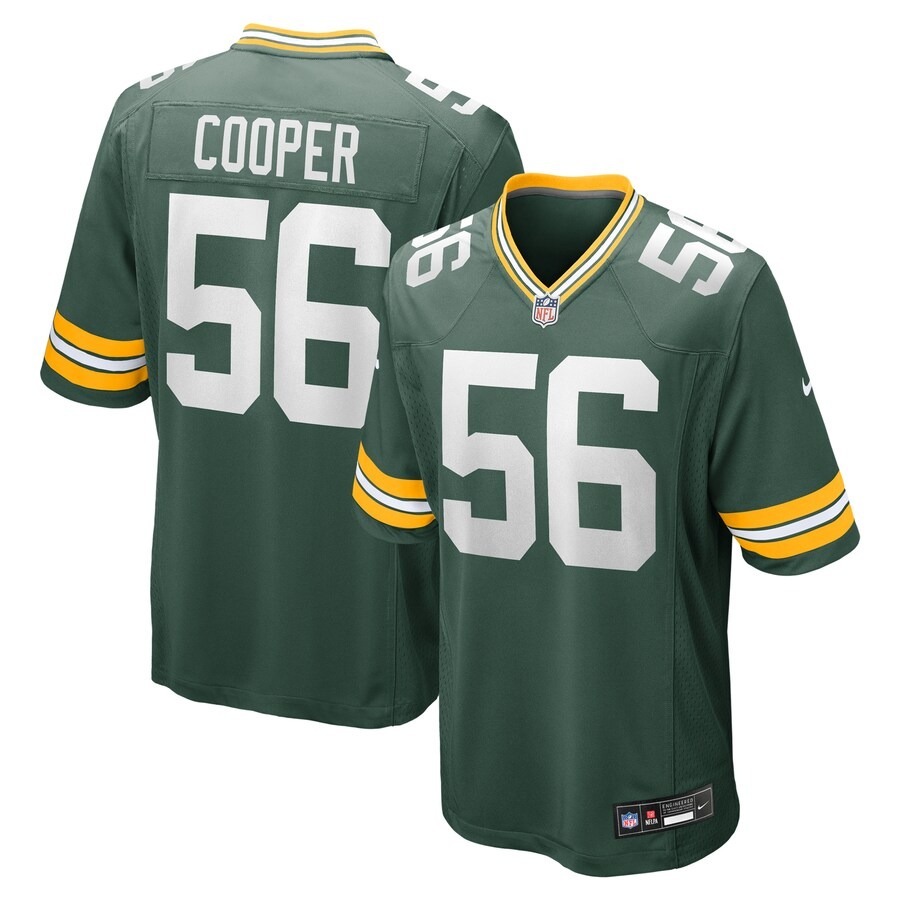 Men's Green Bay Packers Edgerrin Cooper Nike Green Game Jersey - Puhuasuan