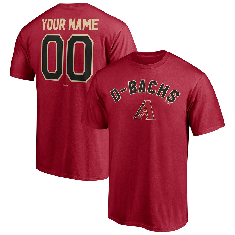 Men's Arizona Diamondbacks Red Personalized Team Winning Streak Name & Number T-Shirt - Puhuasuan