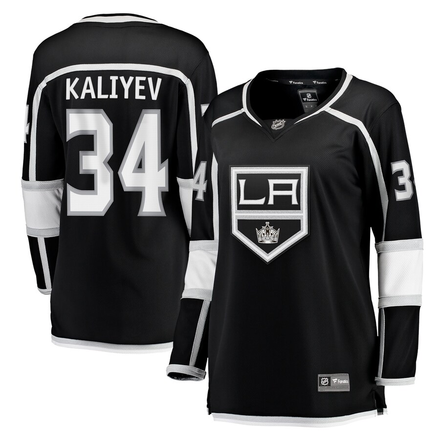 Women's Los Angeles Kings Arthur Kaliyev Fanatics Branded Black Home Breakaway Player Jersey - Puhuasuan