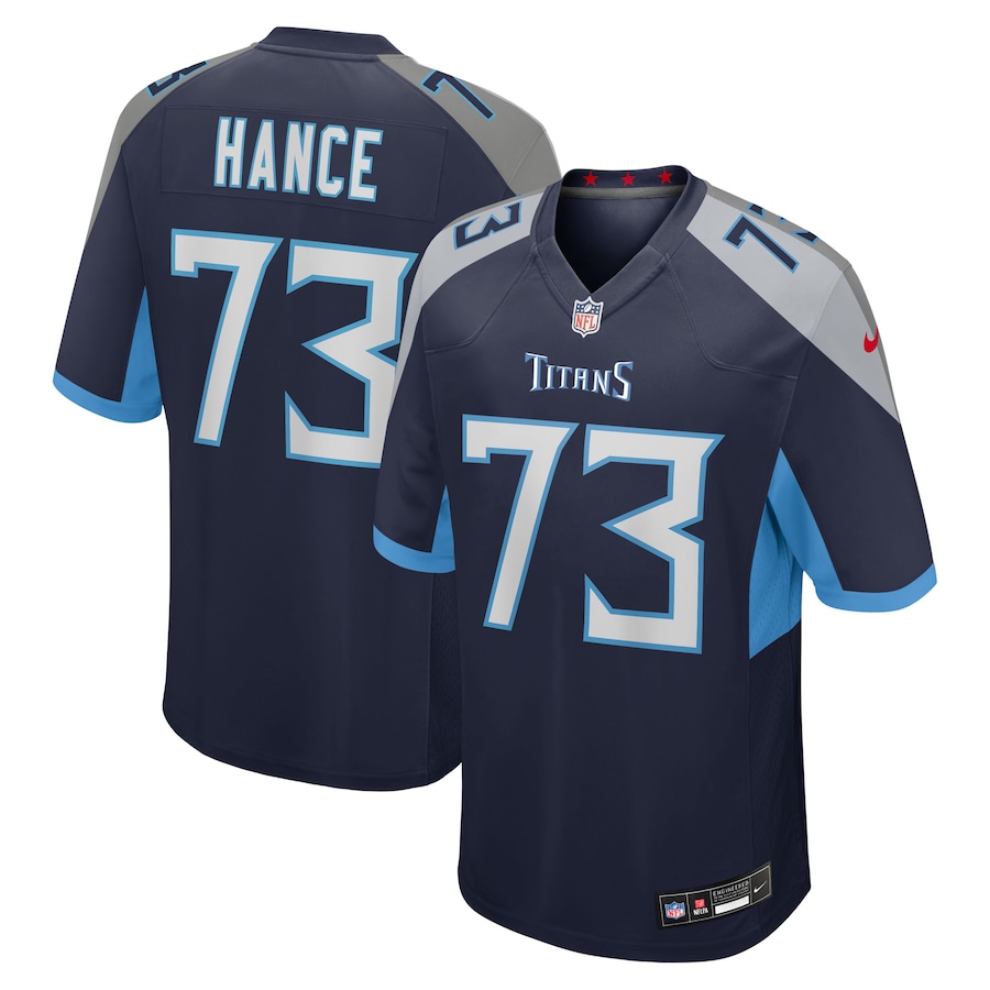 Men's Tennessee Titans Blake Hance Nike Navy Team Game Jersey - Puhuasuan