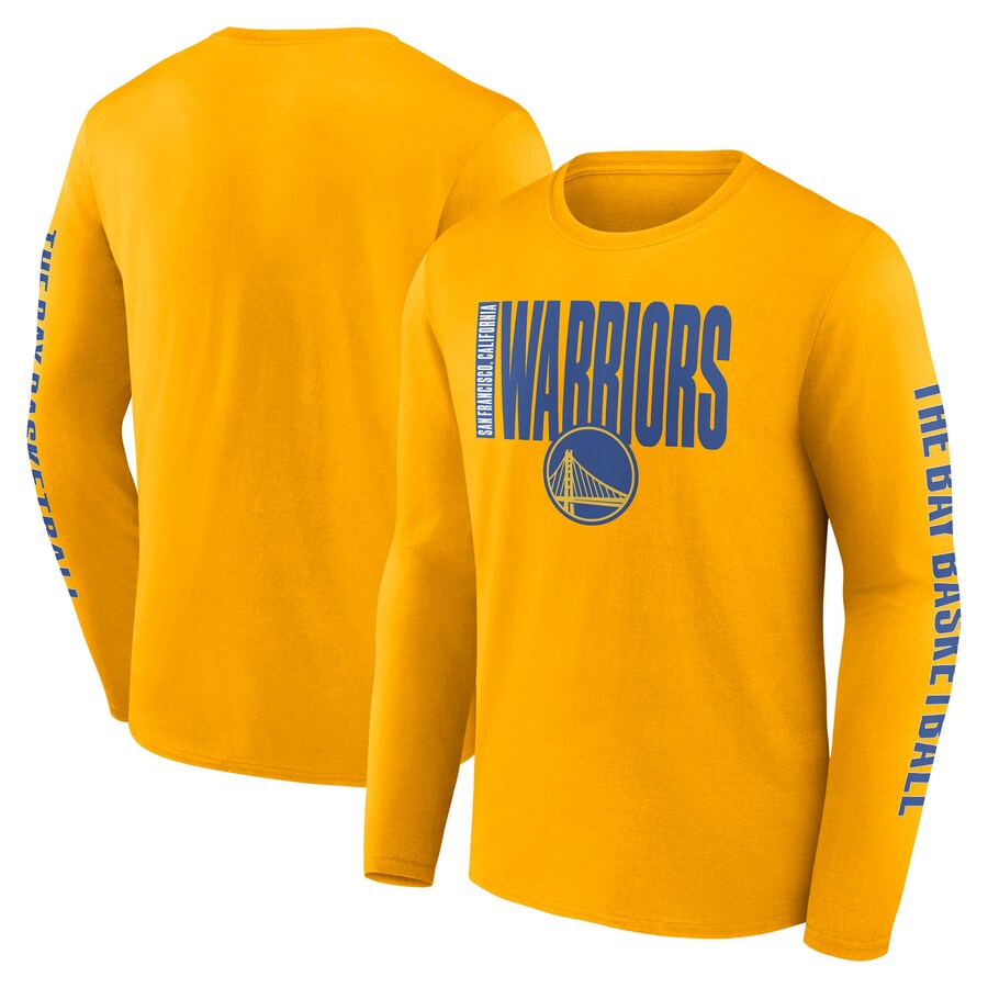 Men's Golden State Warriors Gold Vision Long Sleeve T-Shirt - Puhuasuan