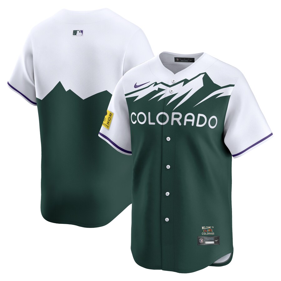 Men's Colorado Rockies  Nike Green City Connect Limited Jersey - Puhuasuan
