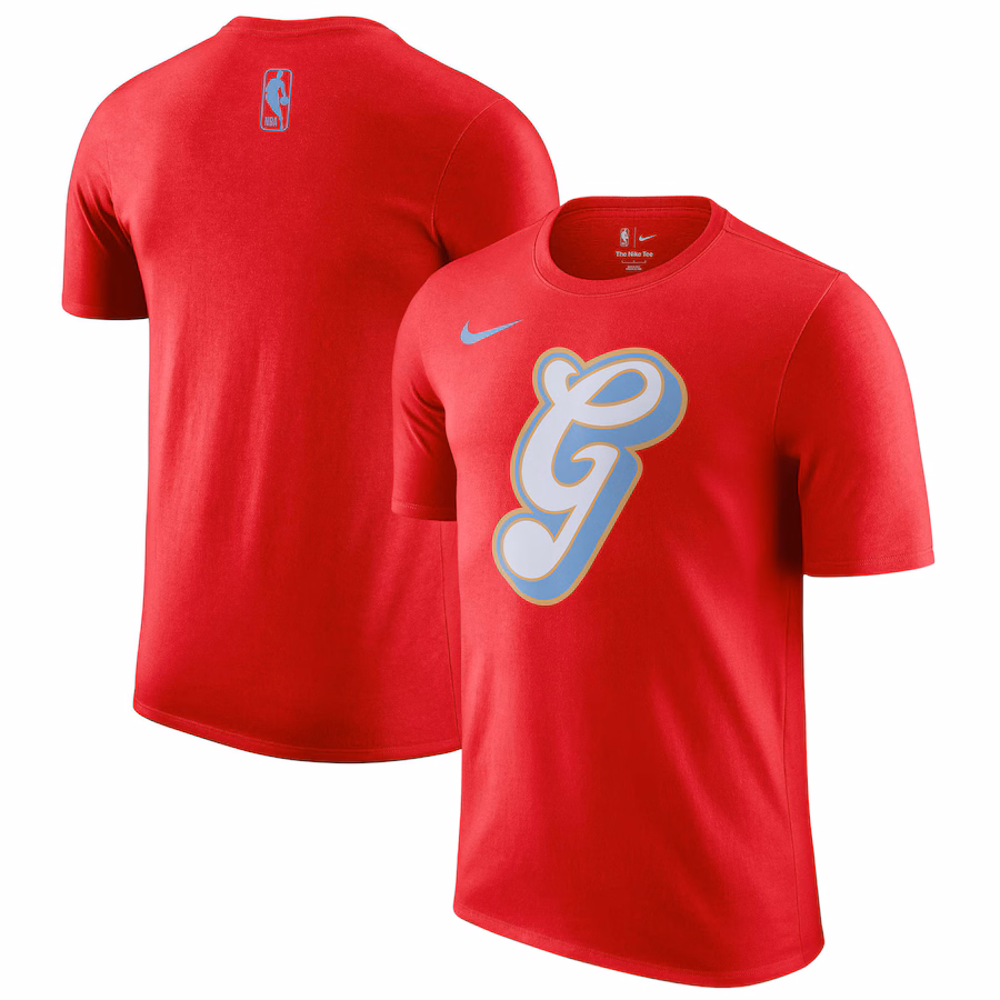 Men's Memphis Grizzlies Nike Red 2024/25 City Edition Essential Logo T-Shirt - Puhuasuan