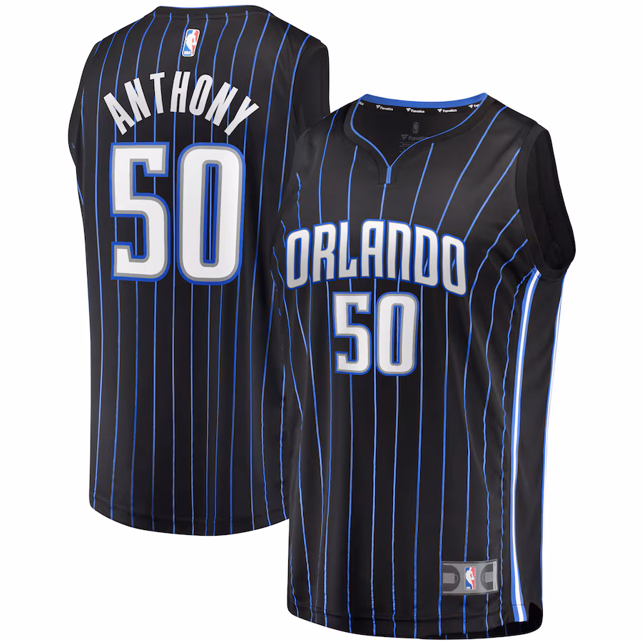 Youth Orlando Magic Cole Anthony Fanatics Black Fast Break Replica Jersey - Icon Edition - Puhuasuan