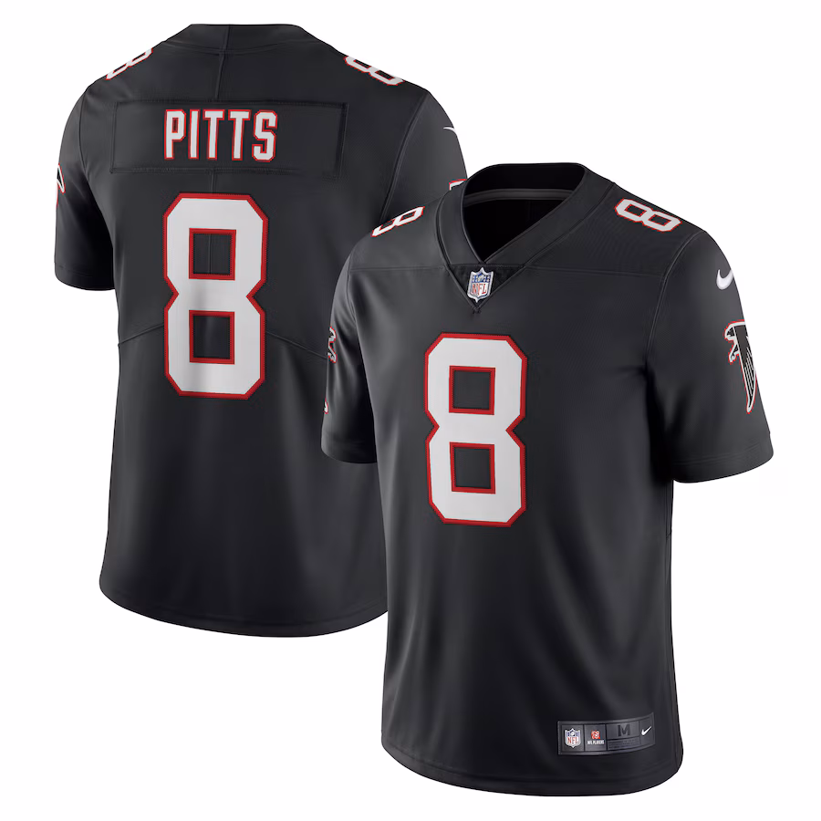 Men's Atlanta Falcons Kyle Pitts Nike Black Alternate Vapor Limited Jersey - Puhuasuan