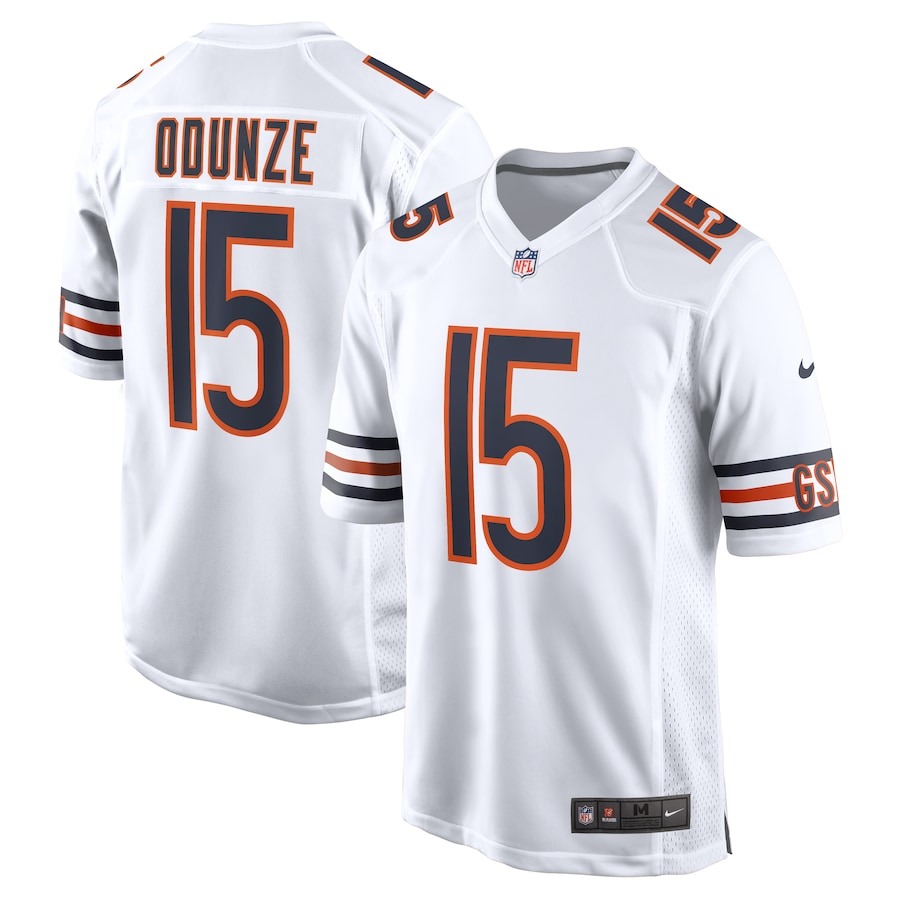 Men's Chicago Bears Rome Odunze Nike  White Game Jersey - Puhuasuan