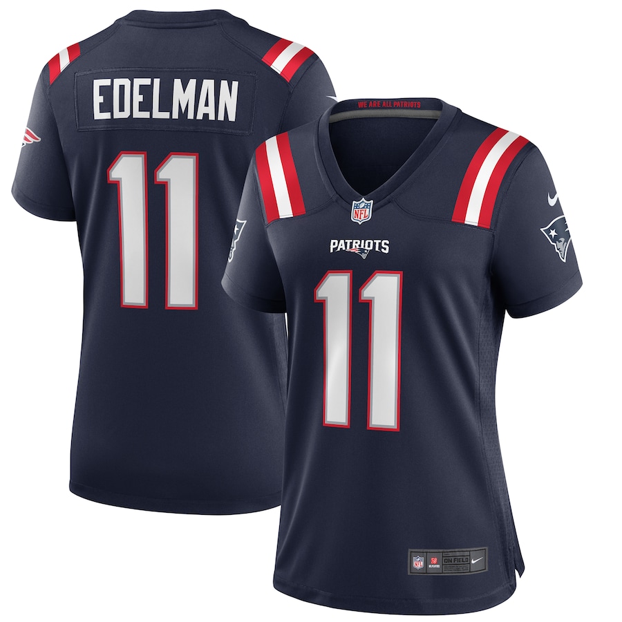 Women's New England Patriots Julian Edelman Nike Navy Game Jersey - Puhuasuan