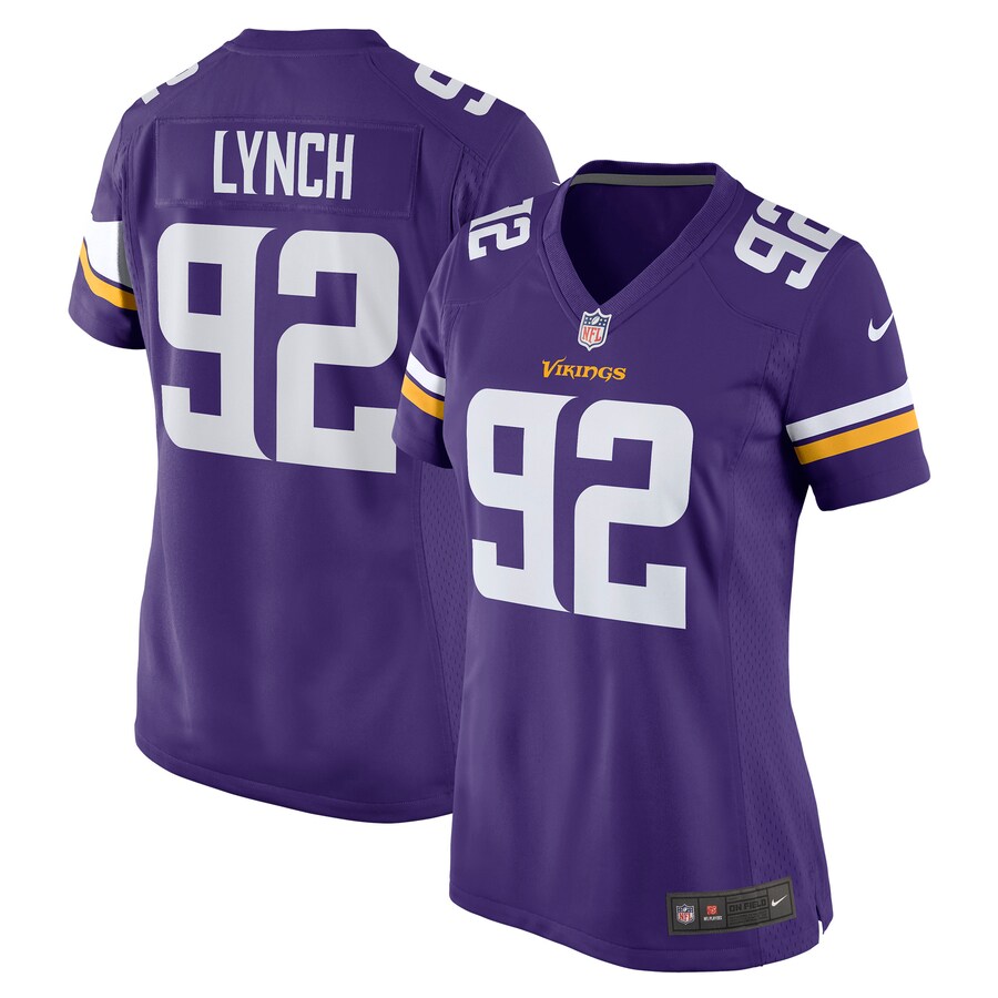 Women's Minnesota Vikings James Lynch Nike Purple Game Player Jersey - Puhuasuan