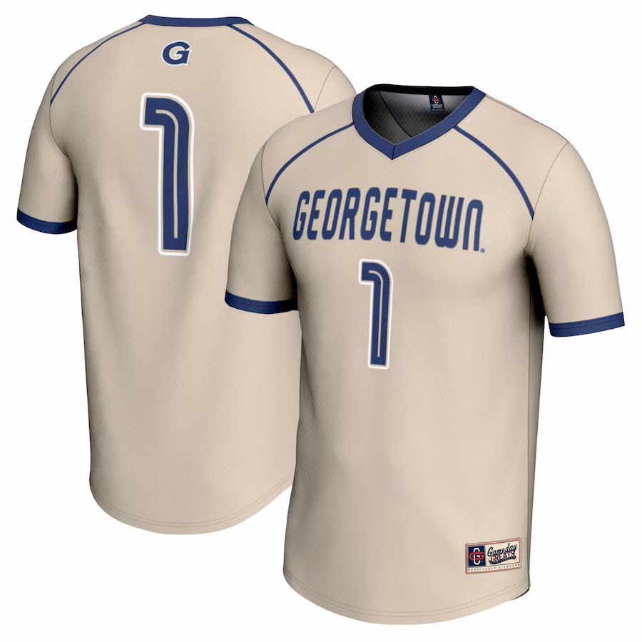 Youth GameDay Greats #1 Gray Georgetown Hoyas Lightweight Women's Lacrosse Jersey - Puhuasuan