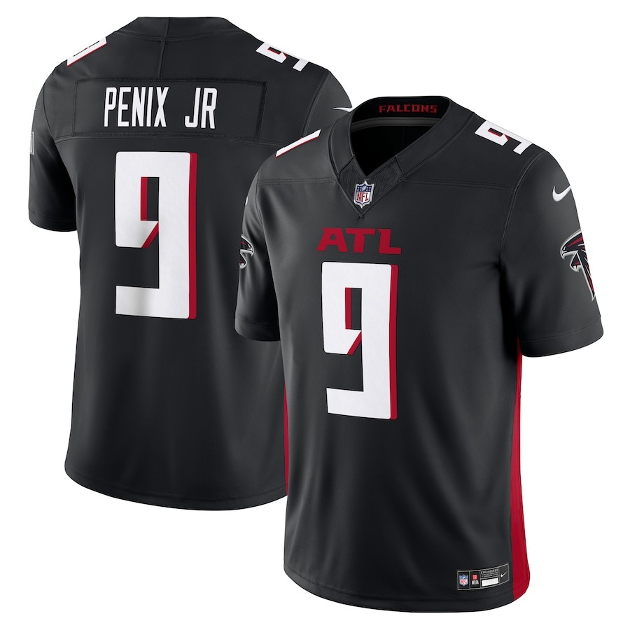 Men's Atlanta Falcons Michael Penix Jr. Nike Black Vapor F.U.S.E. Limited Jersey - Puhuasuan