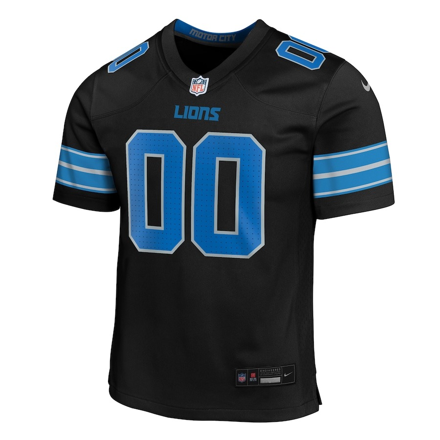 Women's Detroit Lions  Nike Black Alternate Custom Game Jersey - Puhuasuan