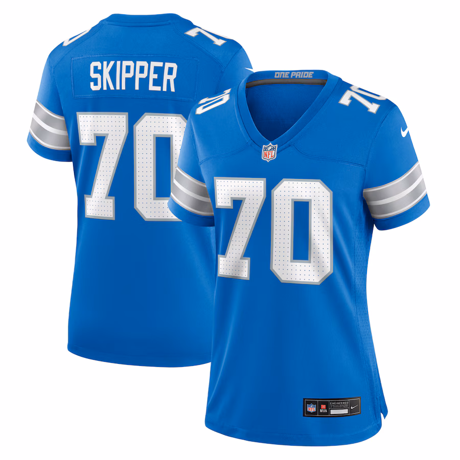 Women's Detroit Lions Dan Skipper Nike Blue Team Game Jersey - Puhuasuan