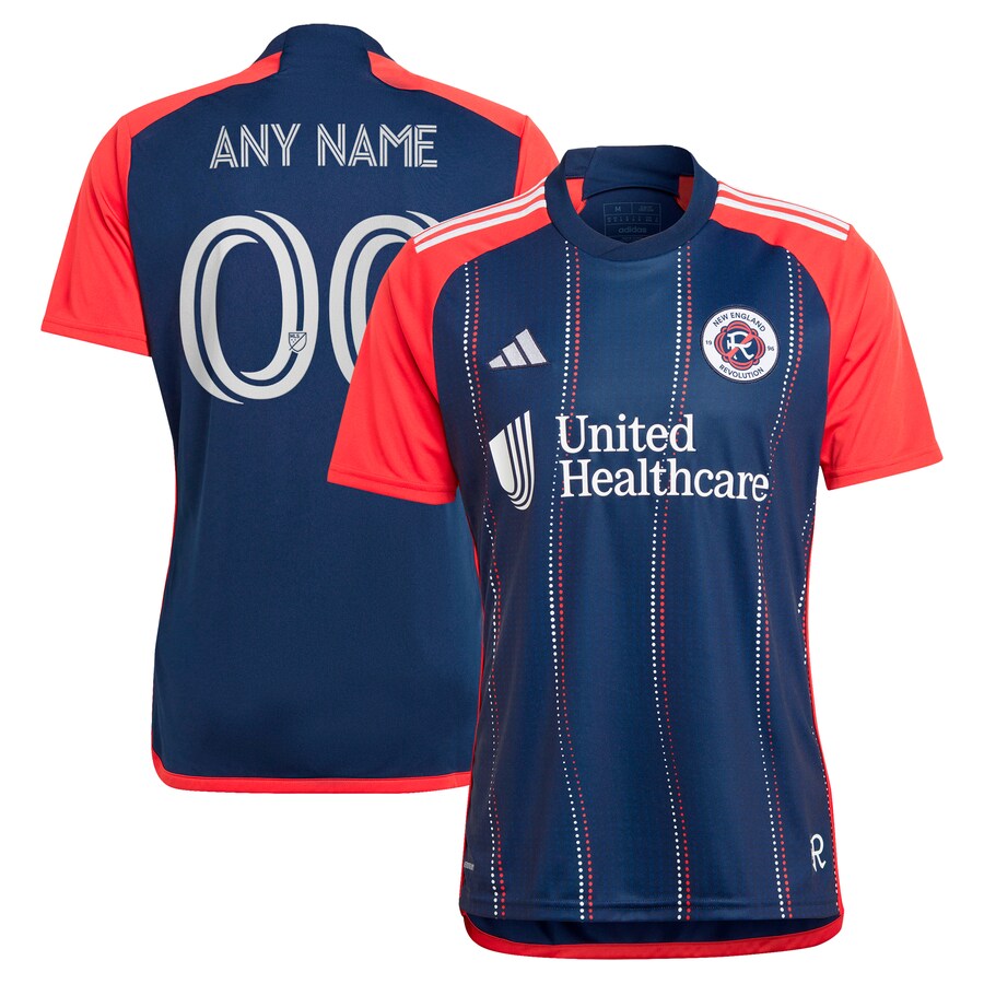 Men's New England Revolution  adidas Navy 2024 Boston Tea Party Replica Custom Jersey - Puhuasuan