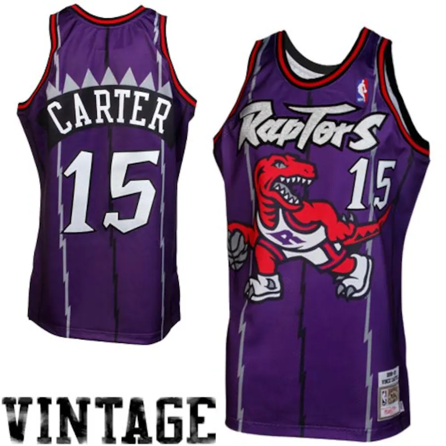 Mitchell & Ness Vince Carter Toronto Raptors 1998/99 Throwback Authentic Jersey - Purple - Puhuasuan
