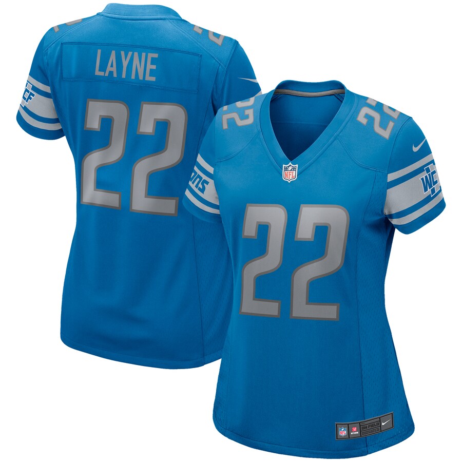 Women's Detroit Lions Bobby Layne Nike Blue Game Retired Player Jersey - Puhuasuan