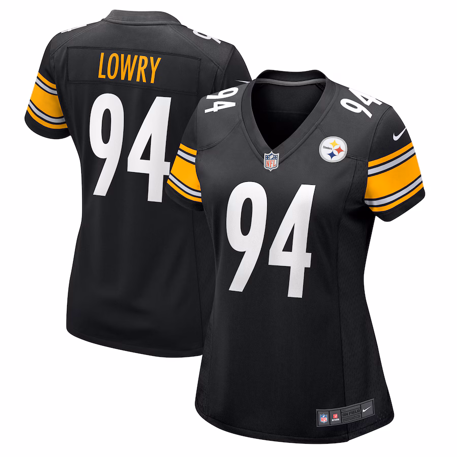 Women's Pittsburgh Steelers Dean Lowry Nike Black Game Jersey - Puhuasuan