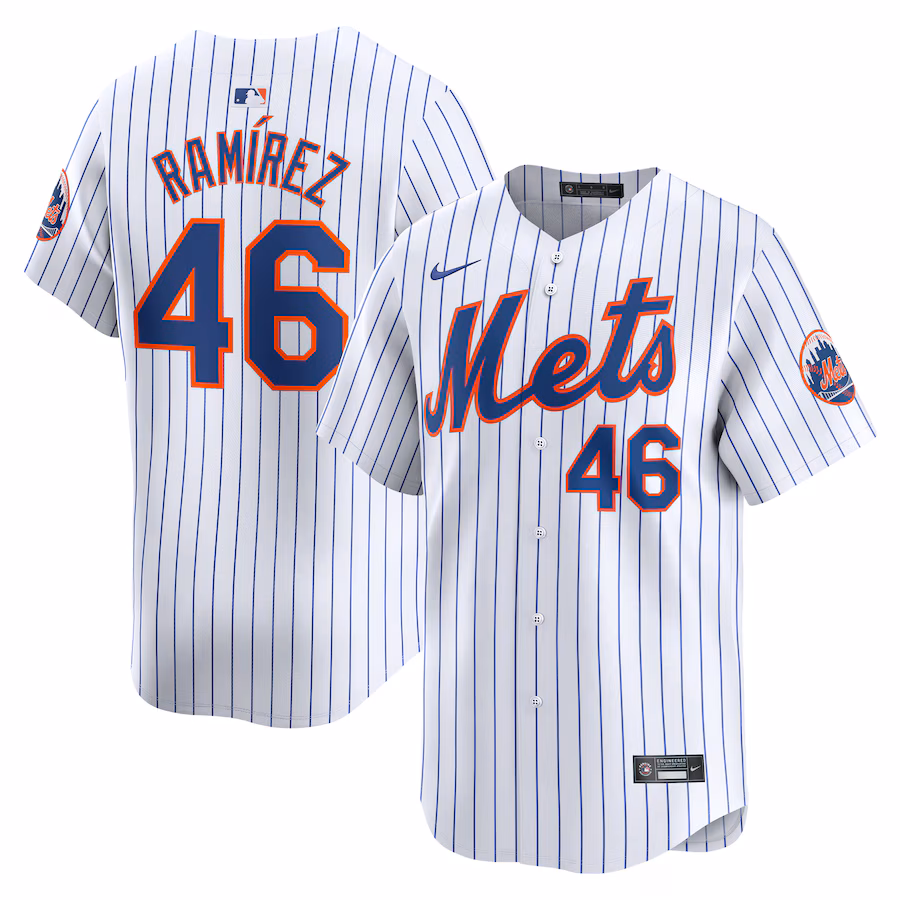 Men's New York Mets Yohan Ramirez Nike White Home Limited Player Jersey - Puhuasuan