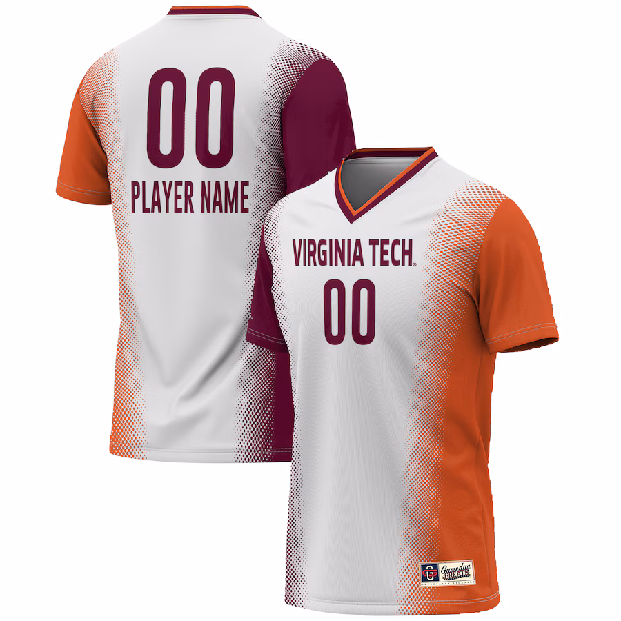 Virginia Tech Hokies GameDay Greats Youth NIL Pick-A-Player Lightweight Women's Soccer Jersey - White - Puhuasuan