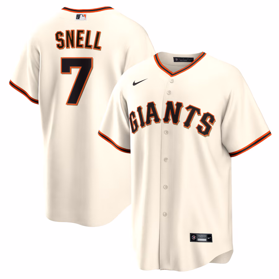 Men's San Francisco Giants Blake Snell Nike Cream Home Replica Jersey - Puhuasuan