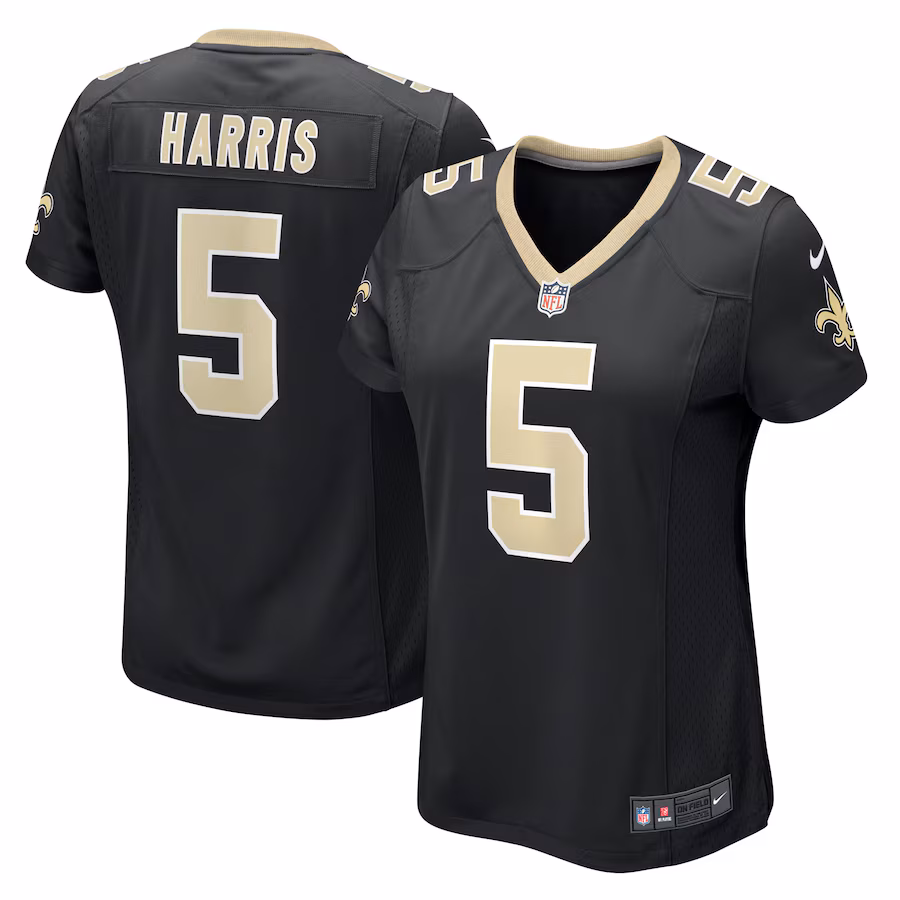 Women's New Orleans Saints Will Harris Nike Black Game Jersey - Puhuasuan