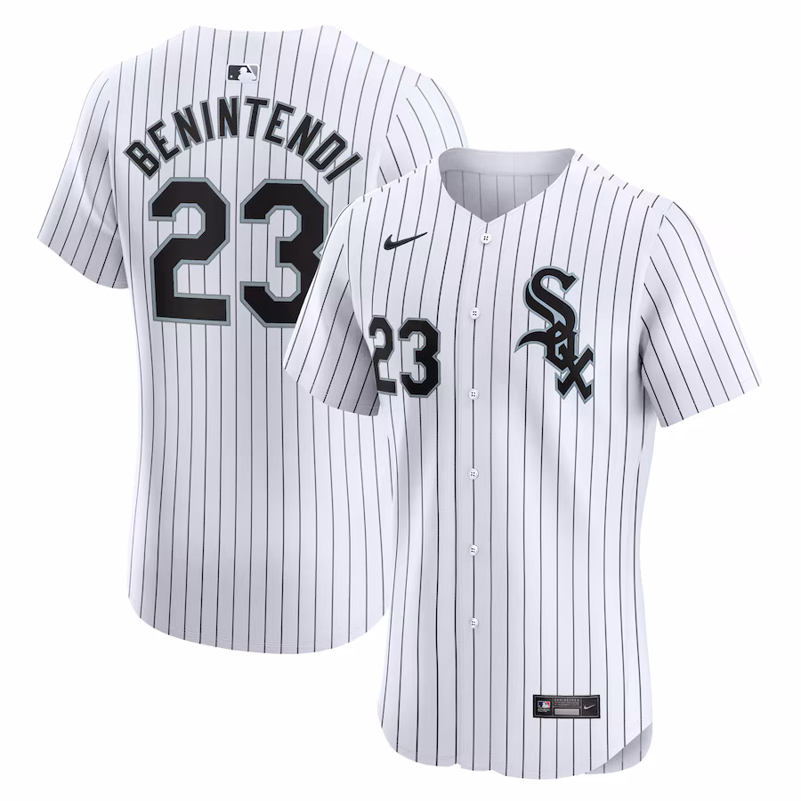 Men's Chicago White Sox Andrew Benintendi Nike White Home Elite Player Jersey - Puhuasuan