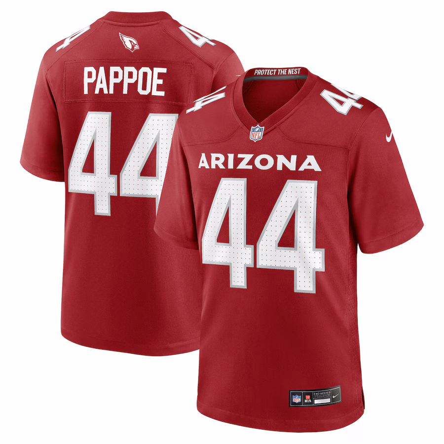 Men's Arizona Cardinals Owen Pappoe Nike Cardinal Team Game Jersey - Puhuasuan